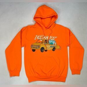 Khalid Free Spirit 2019 Tour Graphic Pullover Hoodie Women Small Neon Orange